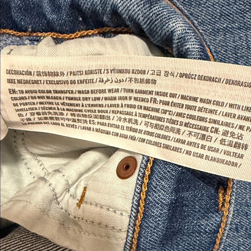 Abercrombie & Fitch Dark Blue the baggy low rise jeans - Picture 5 of 10